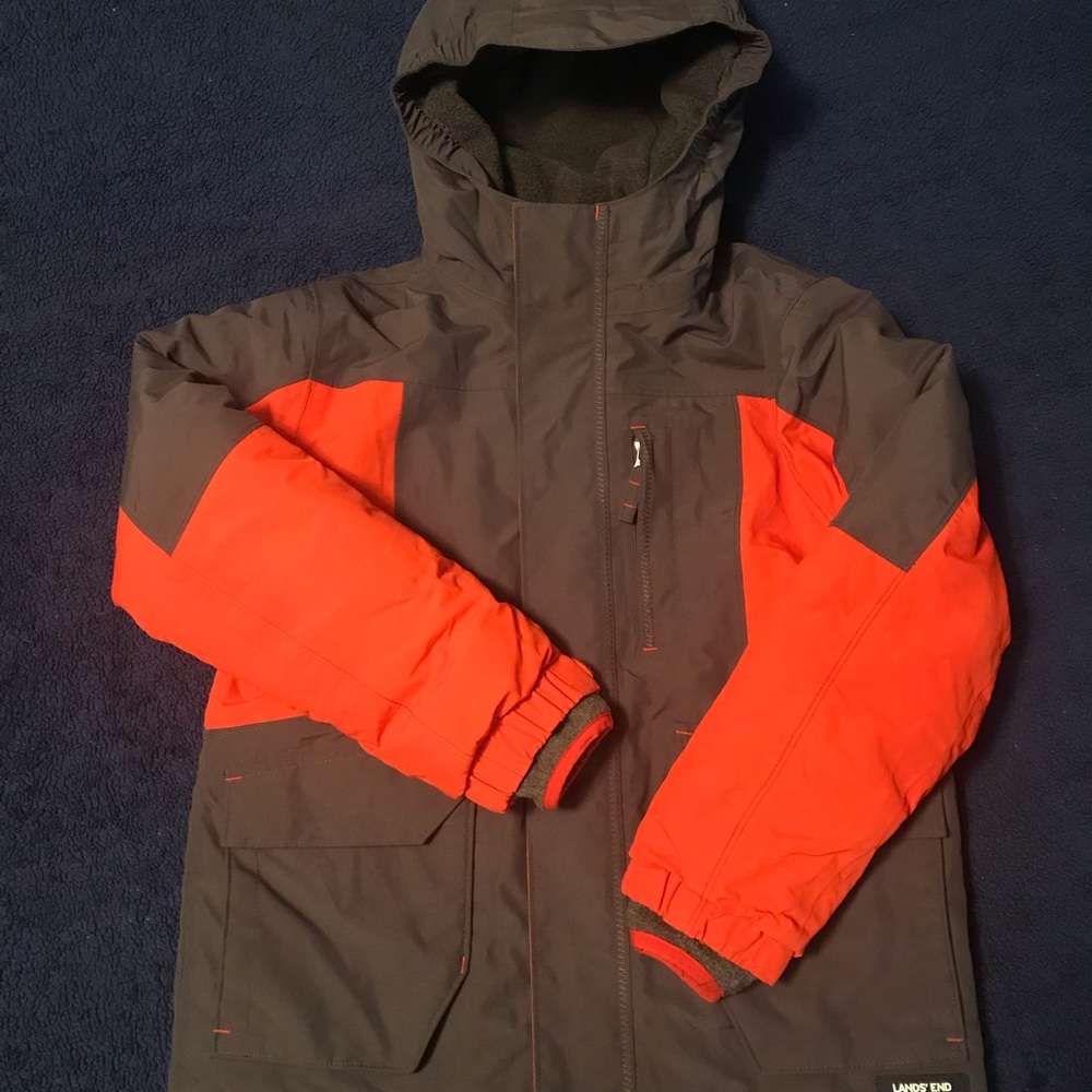 Lands End Boys Parka, waterproof, EUC